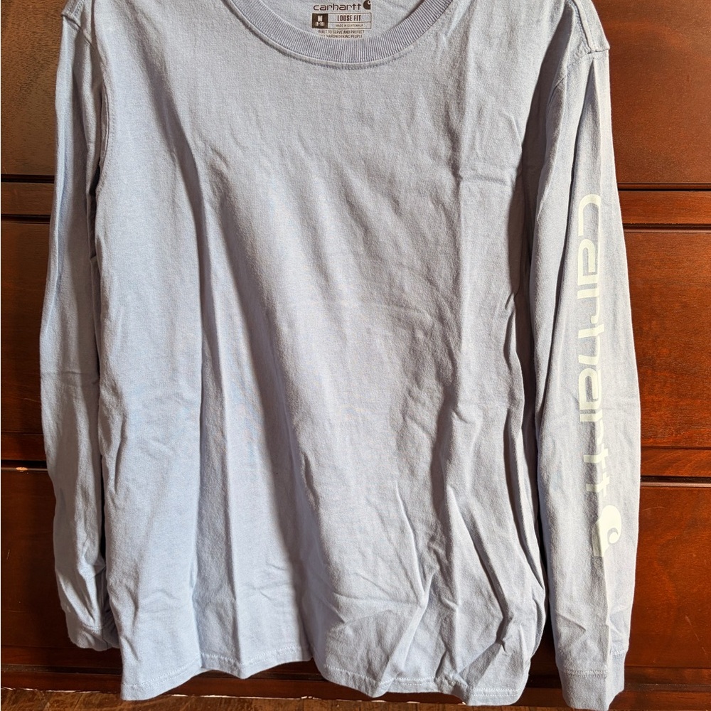 Carhartt Men's Sky Blue Long Sleeve Tee